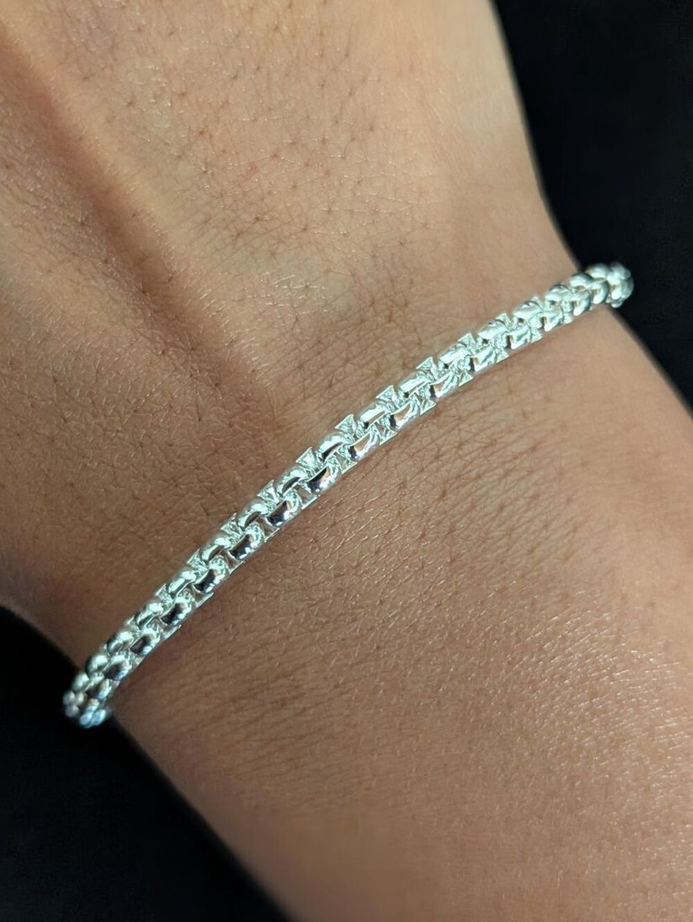 Silver Chain Bracelet Women's Jewelry Minimalist Elegant Lightweight